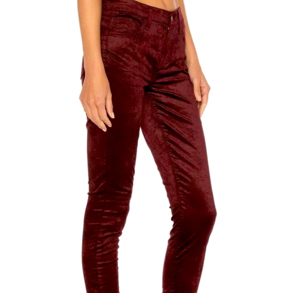 7 for all mankind Burgundy Velvet Pants 26 - Picture 5 of 12